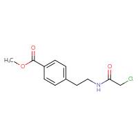 Chemical structure of methyl 4-[2-(2-chloroacetamido)ethyl]benzoate - CSSB00103399070