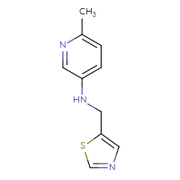Chemical structure of 6-methyl-N-[(1,3-thiazol-5-yl)methyl]pyridin-3-amine - CSSB00000711969