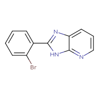 Chemical structure of 2-(2-bromophenyl)-3H-imidazo[4,5-b]pyridine - CSSB00000766379