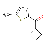 Chemical structure of cyclobutyl(5-methylthiophen-2-yl)methanone - CSSB00011267993