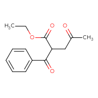 Chemical structure of ethyl 2-benzoyl-4-oxopentanoate - CSSB00102685466