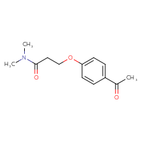 Chemical structure of 3-(4-acetylphenoxy)-N,N-dimethylpropanamide - CSSB00000289946