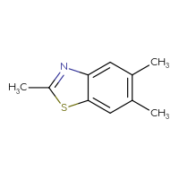 Chemical structure of 2,5,6-trimethyl-1,3-benzothiazole - CSSB00000184034