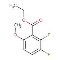 Chemical structure of ethyl 2,3-difluoro-6-methoxybenzoate - CSSB00010164508