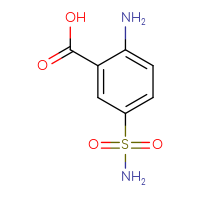 Chemical structure of 2-amino-5-sulfamoylbenzoic acid - CSSB00000230098