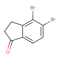 Chemical structure of 4,5-dibromo-2,3-dihydro-1H-inden-1-one - CSSB00010284535