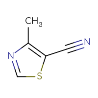 Chemical structure of 4-methyl-1,3-thiazole-5-carbonitrile - CSSB00000690478