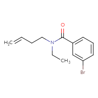 Chemical structure of 3-bromo-N-(but-3-en-1-yl)-N-ethylbenzamide - CSSB06269680672