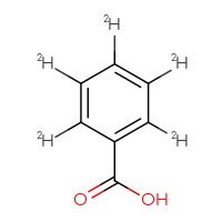 Chemical structure of (²H₅)benzoic acid - CSSB00000066440