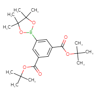 Chemical structure of 1,3-di-tert-butyl 5-(4,4,5,5-tetramethyl-1,3,2-dioxaborolan-2-yl)benzene-1,3-dicarboxylate - CSSB06270845977