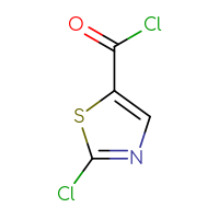 Chemical structure of 2-chloro-1,3-thiazole-5-carbonyl chloride - CSSB00000070463