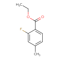 Chemical structure of ethyl 2-fluoro-4-methylbenzoate - CSSB00011997396