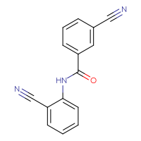 Chemical structure of 3-cyano-N-(2-cyanophenyl)benzamide - CSSB00033824983