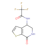 Chemical structure of 2,2,2-trifluoro-N-{7-oxo-4H,5H,6H,7H-thieno[2,3-c]pyridin-4-yl}acetamide - CSSB00010008555