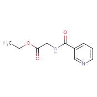 Chemical structure of ethyl 2-[(pyridin-3-yl)formamido]acetate - CSSB00011354139