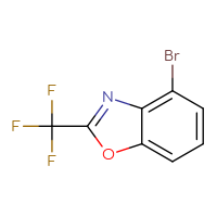 Chemical structure of 4-bromo-2-(trifluoromethyl)-1,3-benzoxazole - CSSB00010089730