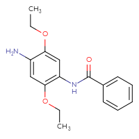 Chemical structure of N-(4-amino-2,5-diethoxyphenyl)benzamide - CSSB00000061821