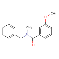 Chemical structure of N-benzyl-3-methoxy-N-methylbenzamide - CSSB00026305480