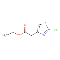 Chemical structure of ethyl 2-(2-chloro-1,3-thiazol-4-yl)acetate - CSSB00010232026