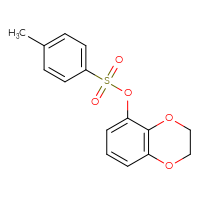 Chemical structure of 2,3-dihydro-1,4-benzodioxin-5-yl 4-methylbenzene-1-sulfonate - CSSB00114209438