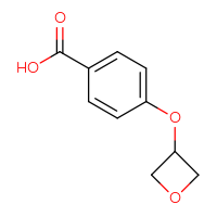 Chemical structure of 4-(oxetan-3-yloxy)benzoic acid - CSSB00012458019
