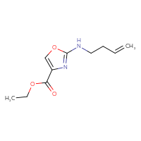 Chemical structure of ethyl 2-[(but-3-en-1-yl)amino]-1,3-oxazole-4-carboxylate - CSSB00013436158