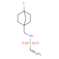 Chemical structure of N-({4-fluorobicyclo[2.2.1]heptan-1-yl}methyl)ethene-1-sulfonamide - CSMB00157170899