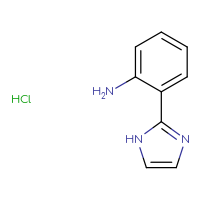 Chemical structure of 2-(1H-imidazol-2-yl)aniline hydrochloride - CSSB00016995078