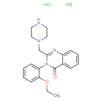 Chemical structure of 3-(2-ethoxyphenyl)-2-[(piperazin-1-yl)methyl]-3,4-dihydroquinazolin-4-one dihydrochloride - CSSB06789722329