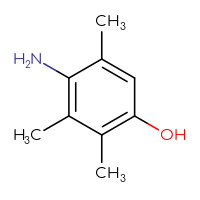 Chemical structure of 4-amino-2,3,5-trimethylphenol - CSSB00000708294