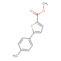 Chemical structure of methyl 5-(4-methylphenyl)thiophene-2-carboxylate - CSSB00000143226