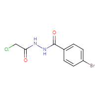 Chemical structure of 4-bromo-N'-(2-chloroacetyl)benzohydrazide - CSSB00009812064