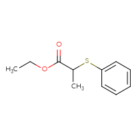 Chemical structure of ethyl 2-(phenylsulfanyl)propanoate - CSSB00011212192
