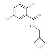 Chemical structure of 2,5-dichloro-N-(cyclobutylmethyl)benzamide - CSSB00076521342