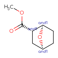 Chemical structure of rac-methyl (1R,2S,4S)-7-oxabicyclo[2.2.1]heptane-2-carboxylate - CSSB21414500724