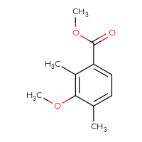 Chemical structure of methyl 3-methoxy-2,4-dimethylbenzoate - CSSB00015666835