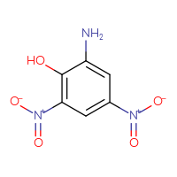 Chemical structure of 2-amino-4,6-dinitrophenol - CSSB00000184325