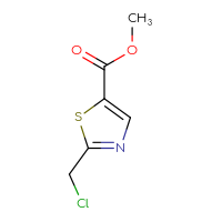 Chemical structure of methyl 2-(chloromethyl)-1,3-thiazole-5-carboxylate - CSSB00010288744