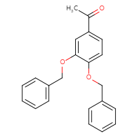 Chemical structure of 1-[3,4-bis(benzyloxy)phenyl]ethan-1-one - CSSB00028866554