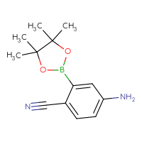 Chemical structure of 4-amino-2-(4,4,5,5-tetramethyl-1,3,2-dioxaborolan-2-yl)benzonitrile - CSSB00010769892