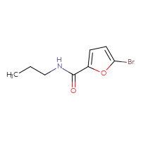 Chemical structure of 5-bromo-N-propylfuran-2-carboxamide - CSSB00000161738