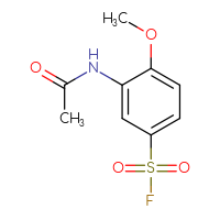 Chemical structure of 3-acetamido-4-methoxybenzene-1-sulfonyl fluoride - CSSB00009992206