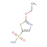 Chemical structure of 2-ethoxy-1,3-thiazole-5-sulfonamide - CSSB02495521523