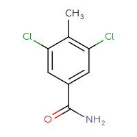 Chemical structure of 3,5-dichloro-4-methylbenzamide - CSSB00010240995
