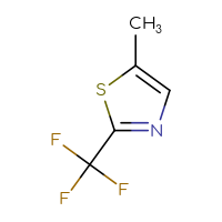 Chemical structure of 5-methyl-2-(trifluoromethyl)-1,3-thiazole - CSSB00013084691