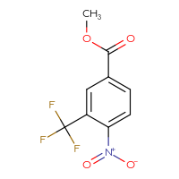 Chemical structure of methyl 4-nitro-3-(trifluoromethyl)benzoate - CSSB00103153413