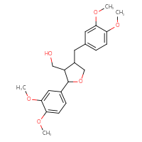 Chemical structure of [2-(3,4-dimethoxyphenyl)-4-[(3,4-dimethoxyphenyl)methyl]oxolan-3-yl]methanol - CSSB00159267225
