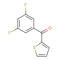 Chemical structure of (3,5-difluorophenyl)(thiophen-2-yl)methanone - CSSB00011267888