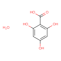Chemical structure of 2,4,6-trihydroxybenzoic acid hydrate - CSSB00016989740