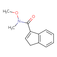 Chemical structure of N-methoxy-N-methyl-1H-indene-3-carboxamide - CSSB21151592916